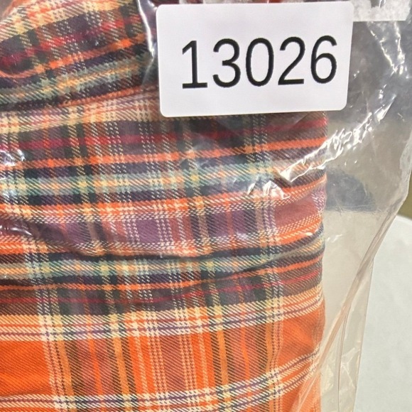 Ralph Lauren Button Down Shirt Men's Large Orange Plaid Long Sleeve Preppy - Picture 11 of 11